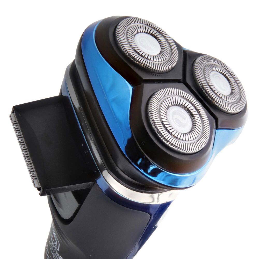 Barbosal Wet Rotary Shaver with LCD Display in Black and Blue, , large