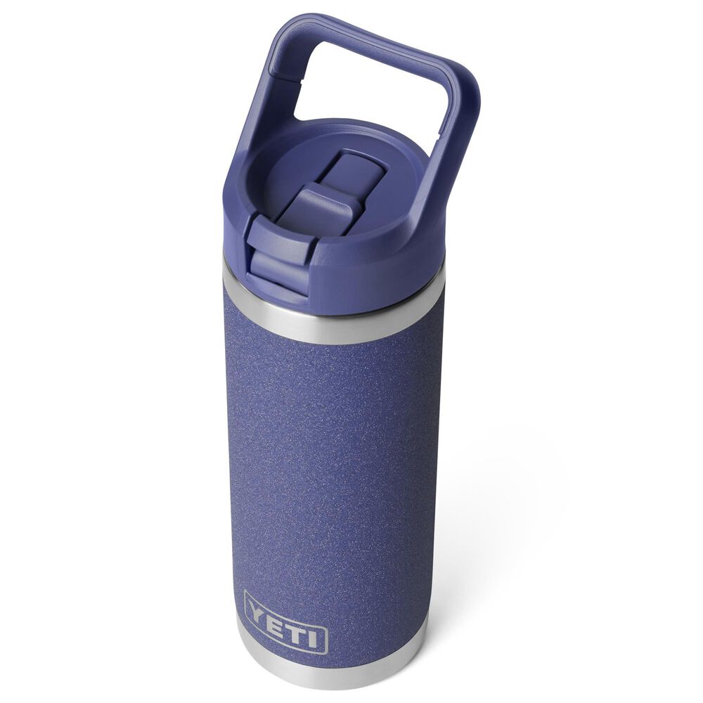 YETI Rambler 18 Oz Water Bottle with Straw Cap in Moon Dust, , large