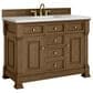 James Martin Vanities Brookfield 48" Single Bathroom Vanity in Honey Oak with 3 cm Arctic Fall Solid Surface Top and Rectangular Sink, , large