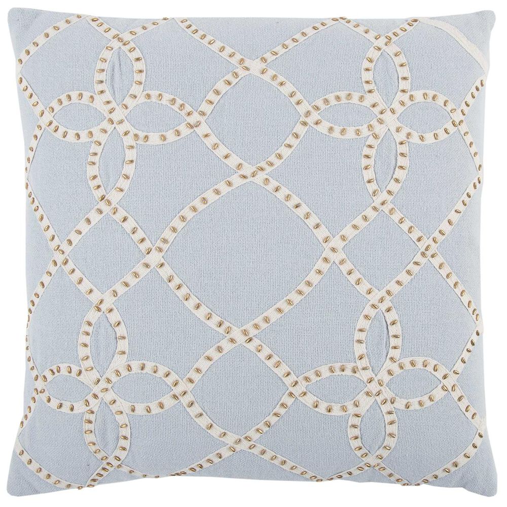 Rizzy Home 20" x 20" Pillow Cover in Light Blue, , large