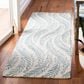 Safavieh Micro-Loop MLP170A 2"3" x 7" Ivory and Blue Runner, , large