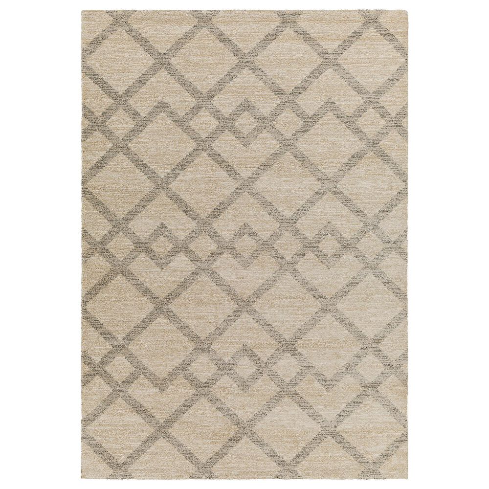 Surya Gavic 2" x 3" Medium Gray, Ivory and Light Beige Area Rug, , large