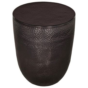 Shannon Hills Brixen Round Side Table in Ebony Silver, , large