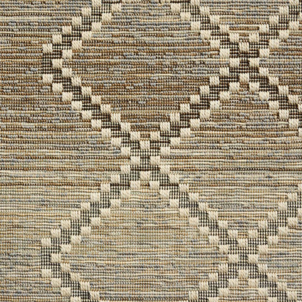Loloi Saylor Stone and Ivory 3'9" x 5'9" Indoor/Outdoor Area Rug, , large