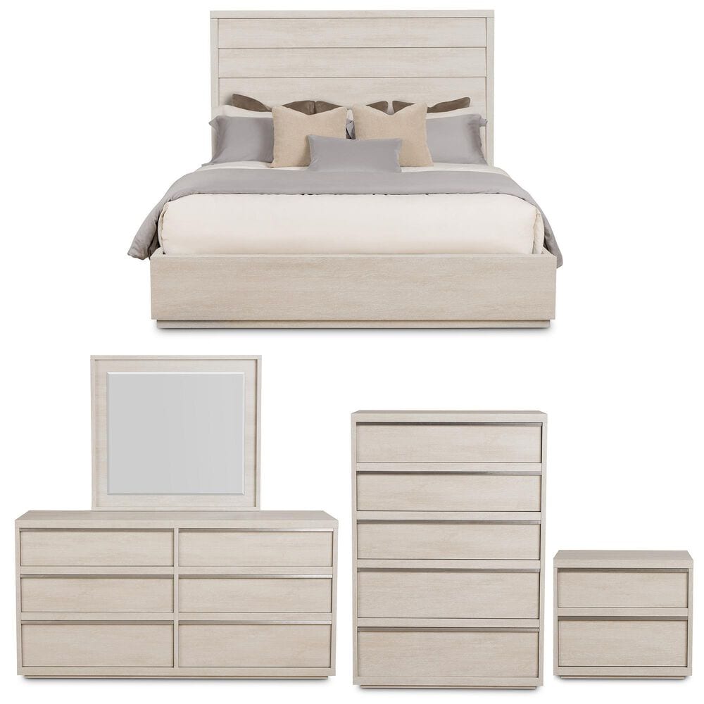 Loft District Moda 5-Piece Queen Bedroom Set in Beechwood, , large