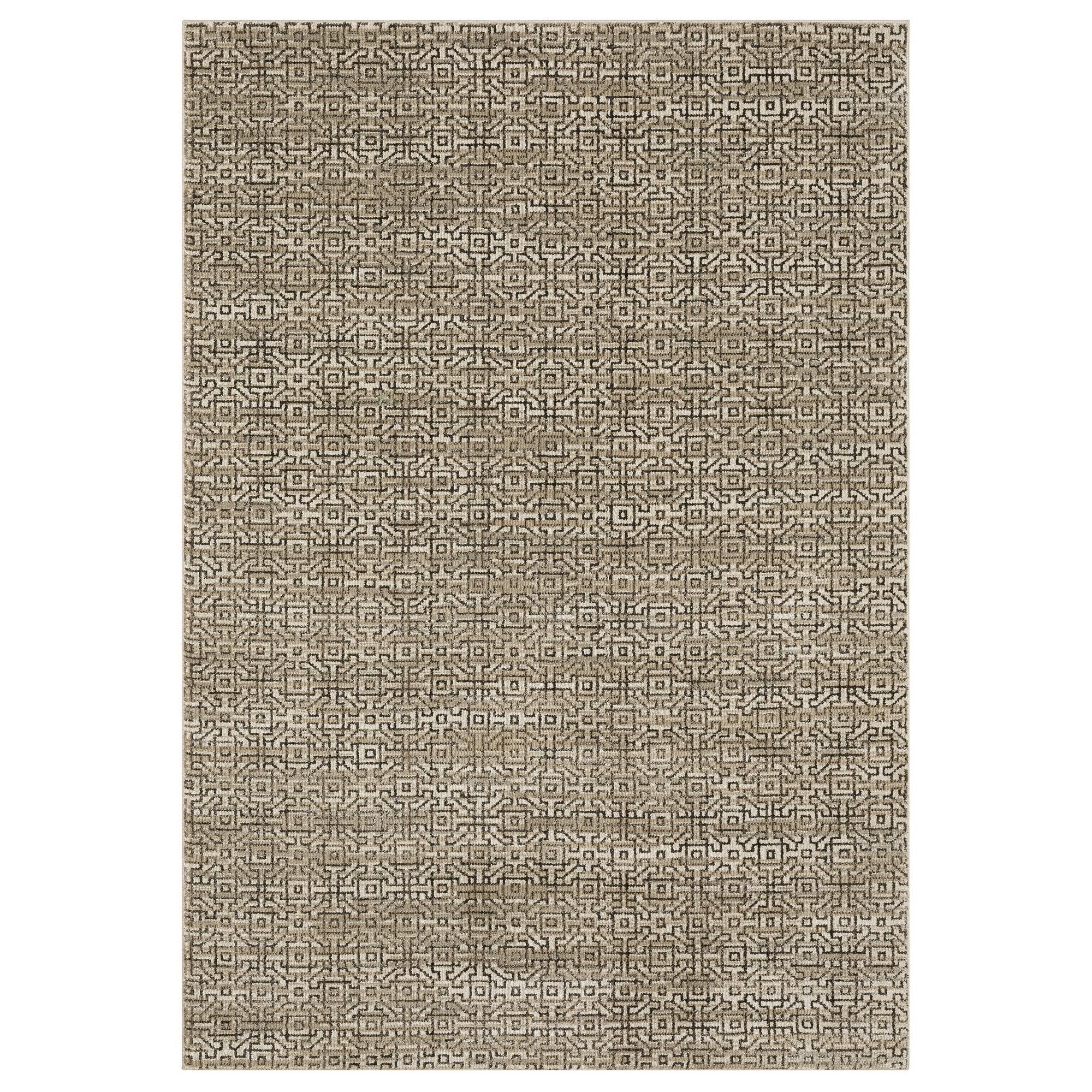 Oriental Weavers Atlas Geometric Brown and Beige 2'6