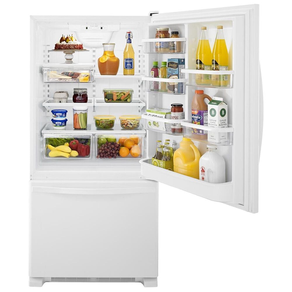 Whirlpool 22 Cu. Ft. Bottom-Freezer Refrigerator with Freezer Drawer in White, , large