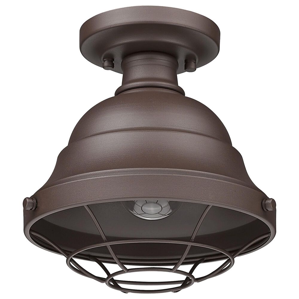 Golden Lighting Bartlett Outdoor Semi-Flush in Textured Bronze, , large