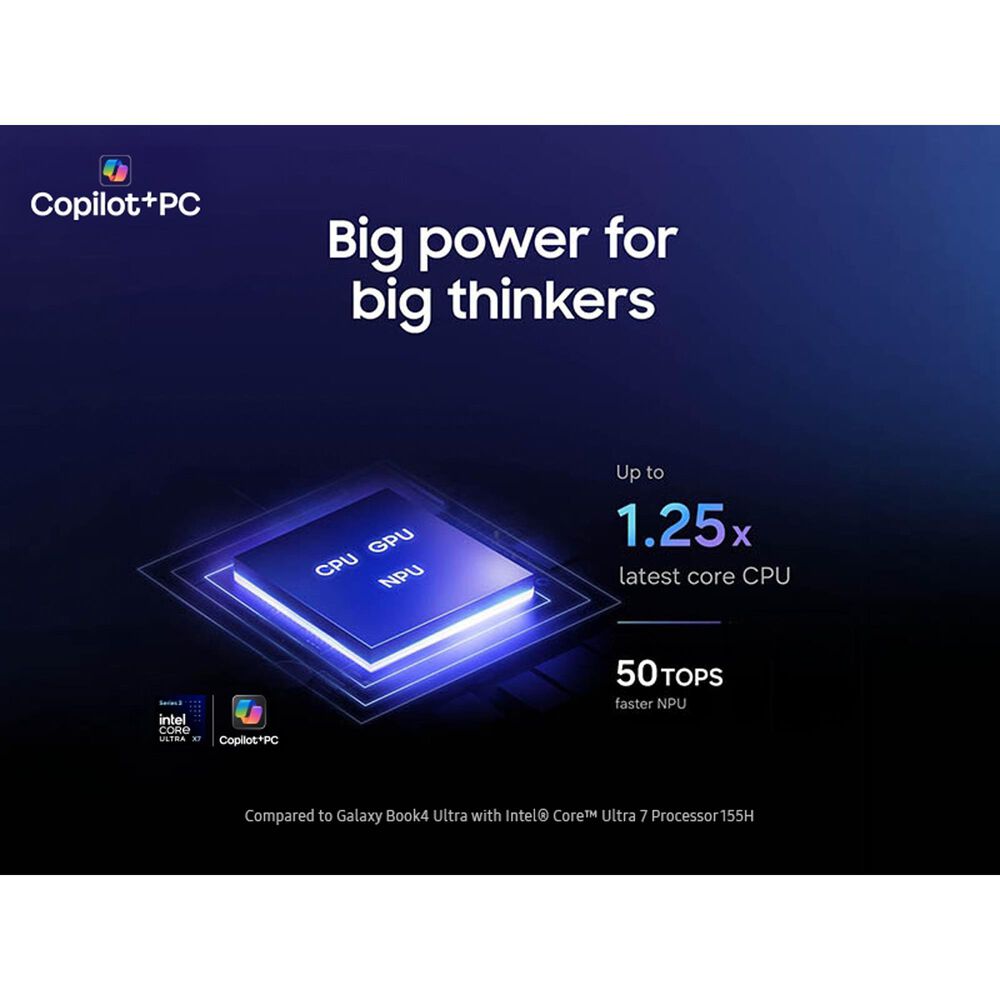 Samsung Galaxy Book6 Ultra 16" Laptop | Intel Core Ultra X7 - 32GB RAM - Intel Arc B390 Graphics - 1TB SSD in Gray, , large