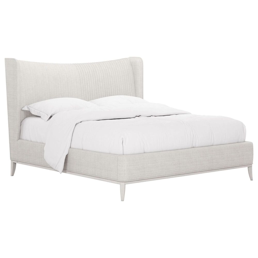 Vantage Mezzanine 4 Piece King Upholstered Wingback Bedroom Set in Dove Gray, , large