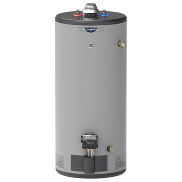 GE Appliances RealMAX Platinum 40-Gallon Short Natural Gas Atmospheric Water Heater in Gray, , large