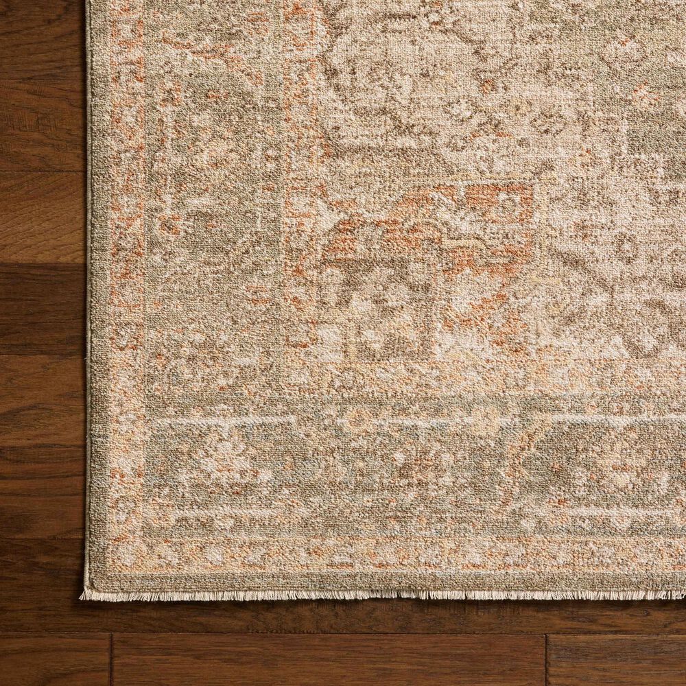Chris Loves Julia x Loloi Palma Olive and Spice 3'6" x 5'6" Area Rug, , large