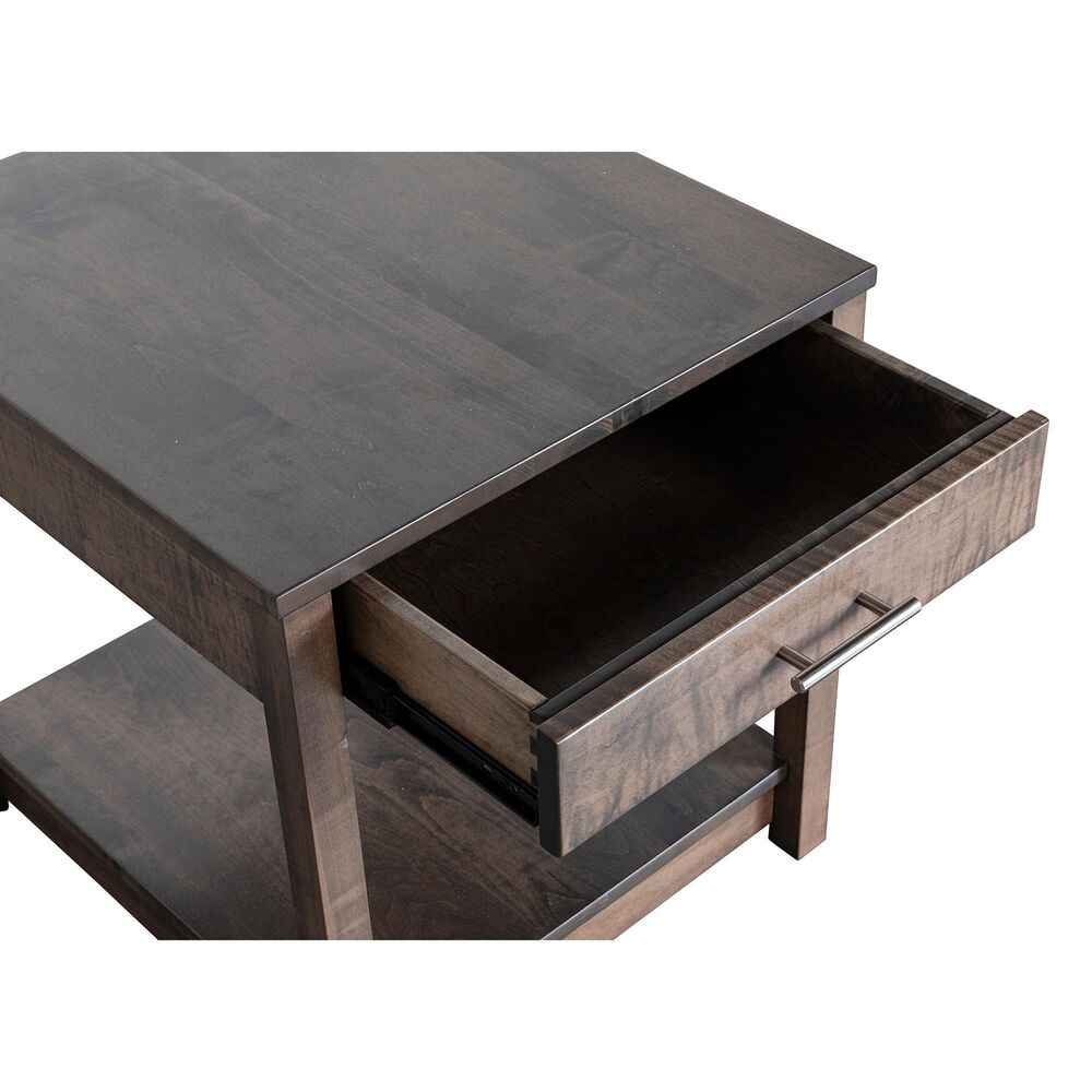 Y &amp; T Woodcraft Avon Urban End Table in Smoke, , large