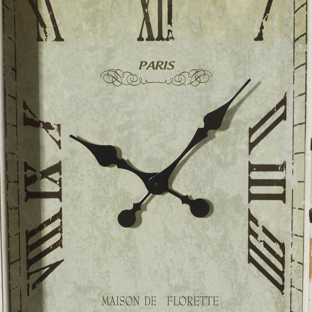 Maple and Jade 20&quot; x 34&quot; Wall Clock in White and Black, , large