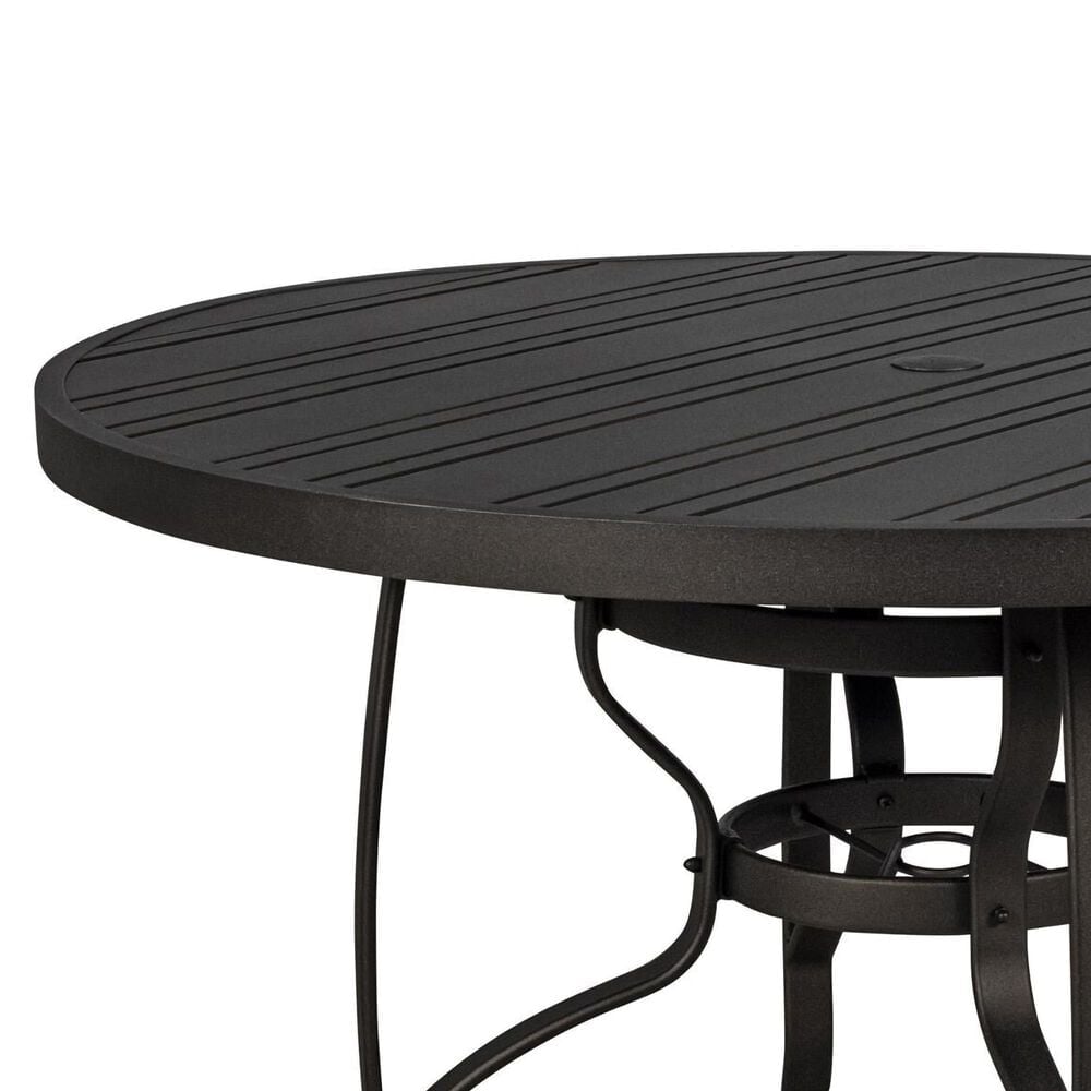 Woodard Cortland 5-Piece Patio Dining Set in Watercolor Tweed Pearly, , large