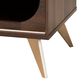 Baxton Studio Dena 63" TV Stand in Walnut Brown and Gold, , large