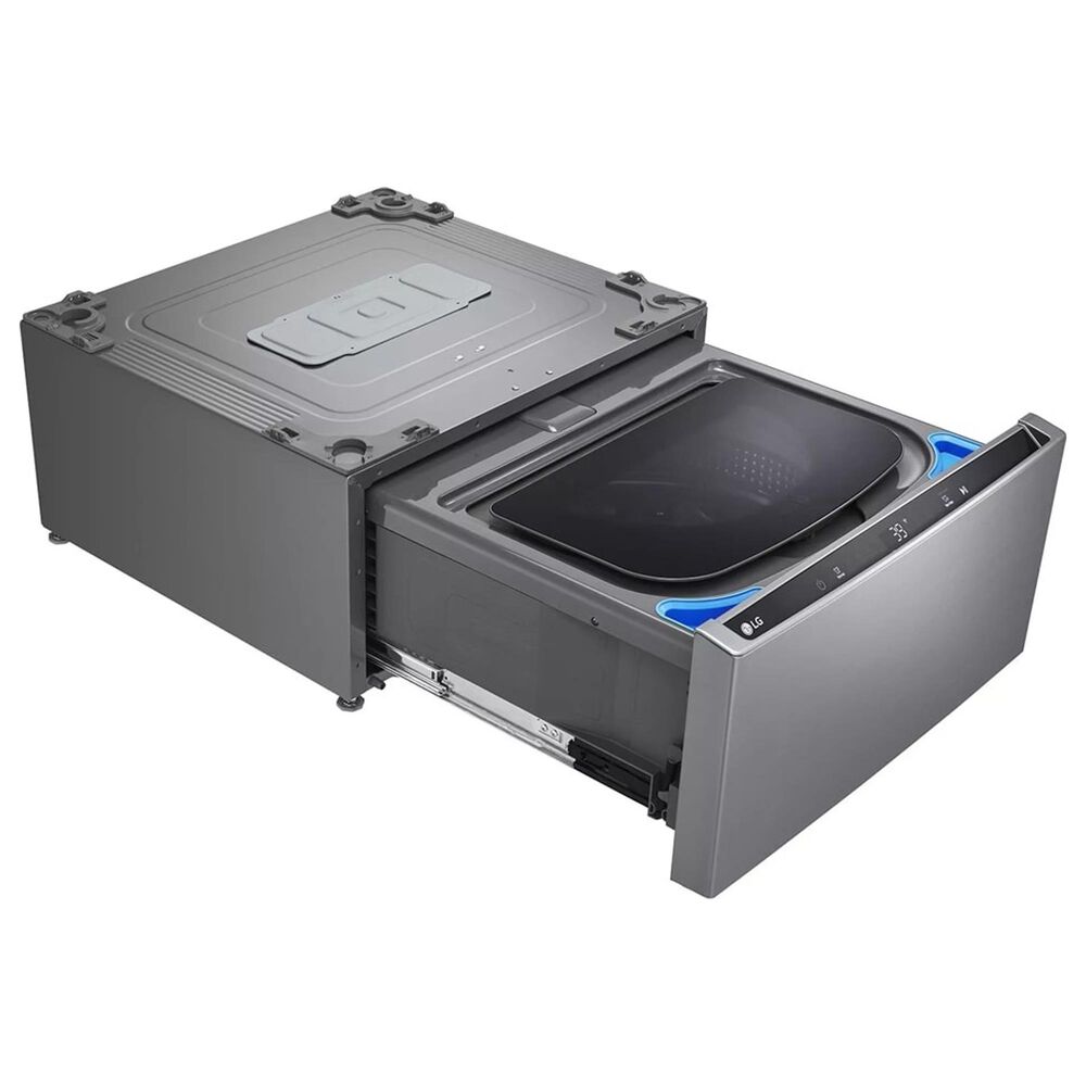 LG 2PC 5.0 Cu. Ft. Front Load Smart WashCombo All-in-One Washer/Dryer &amp; 27&quot; SideKick Pedestal Washer in Graphite Steel, , large