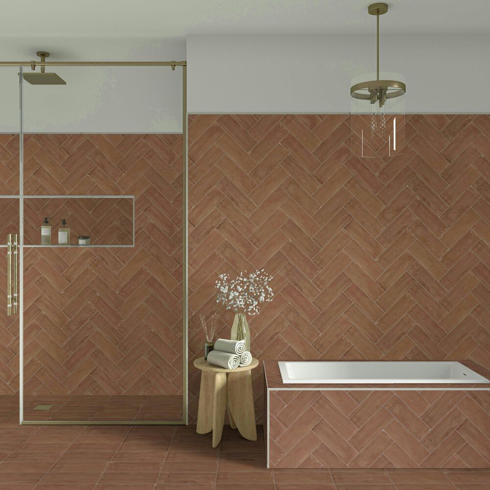 Dal-Tile Nu Bare Cocoa 4" x 12" Ceramic Subway Tile, , large