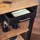 Southern Enterprises Berinsly 3-Piece Expandable Freestanding Kitchen Island Set in Black and Natural, , large