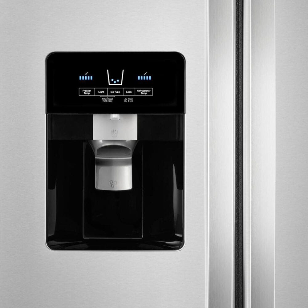 Whirlpool 24.6 Cu. Ft. 36&quot; Wide Side-by-Side Refrigerator in Fingerprint Resistant Stainless Steel, , large