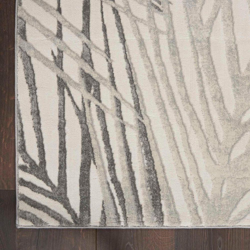 Nourison Rustic Textures Ivory and Grey 9&#39;3&quot; x 12&#39;9&quot; Area Rug, , large