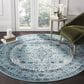 Safavieh Evoke EVK220E-5R 5"1" Round Light Blue/Light Blue Area Rug, , large
