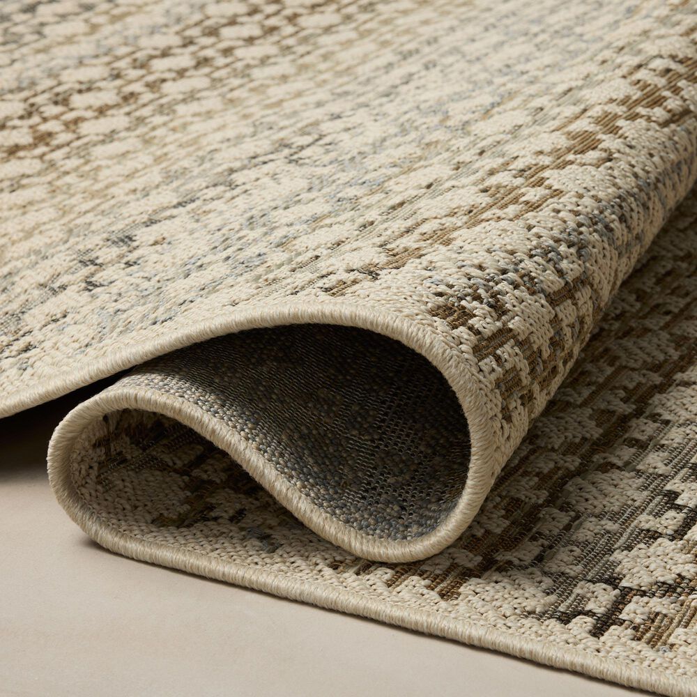 Loloi Saylor Ivory and Multicolor 3'9" x 5'9" Indoor/Outdoor Area Rug, , large