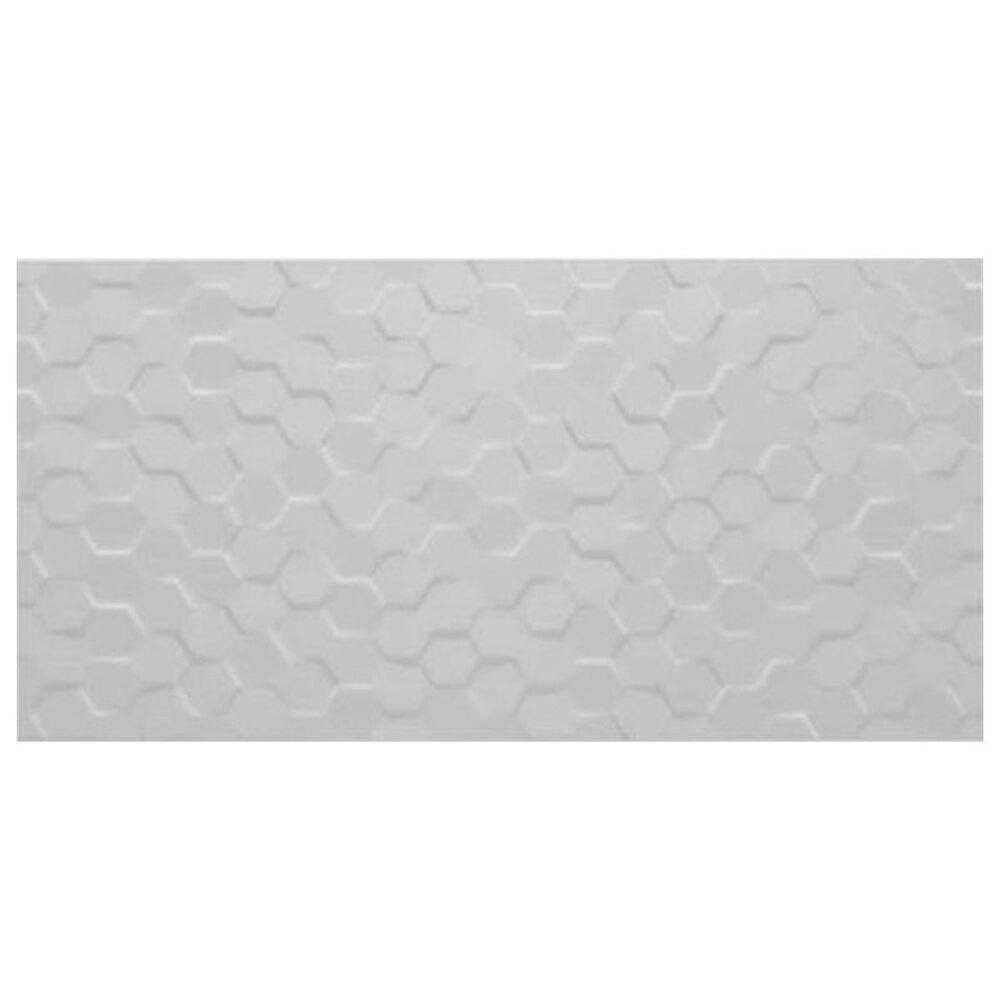 Dal-Tile Multitude Urban Gray 12" x 24" Hexagon Ceramic Mosaic Sheet, , large