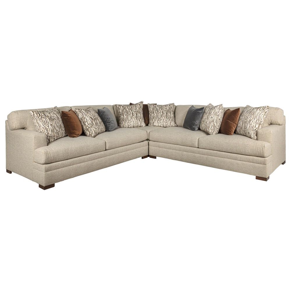 Huntington House 3-Piece Sectional in Tan, , large