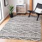 Safavieh Tulum TUL272B 5"3" x 7"6" Ivory and Black Area Rug, , large