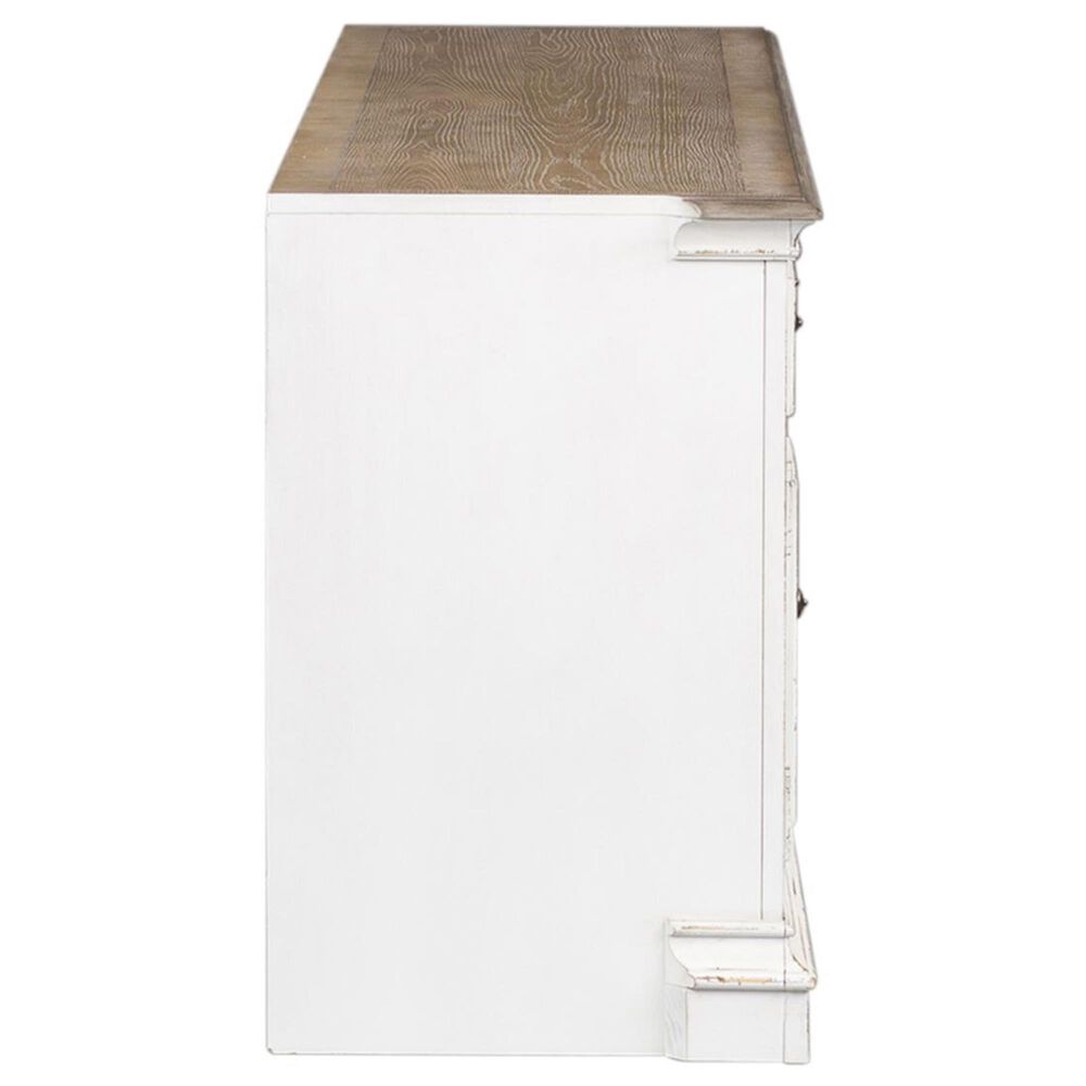 Liberty Magnolia Manor Entertainment Center in White with Antique Finish, , large