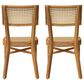 Hearth and Haven Netro Outdoor Dining Chair in Light Brown and Teak (Set of 2), , large