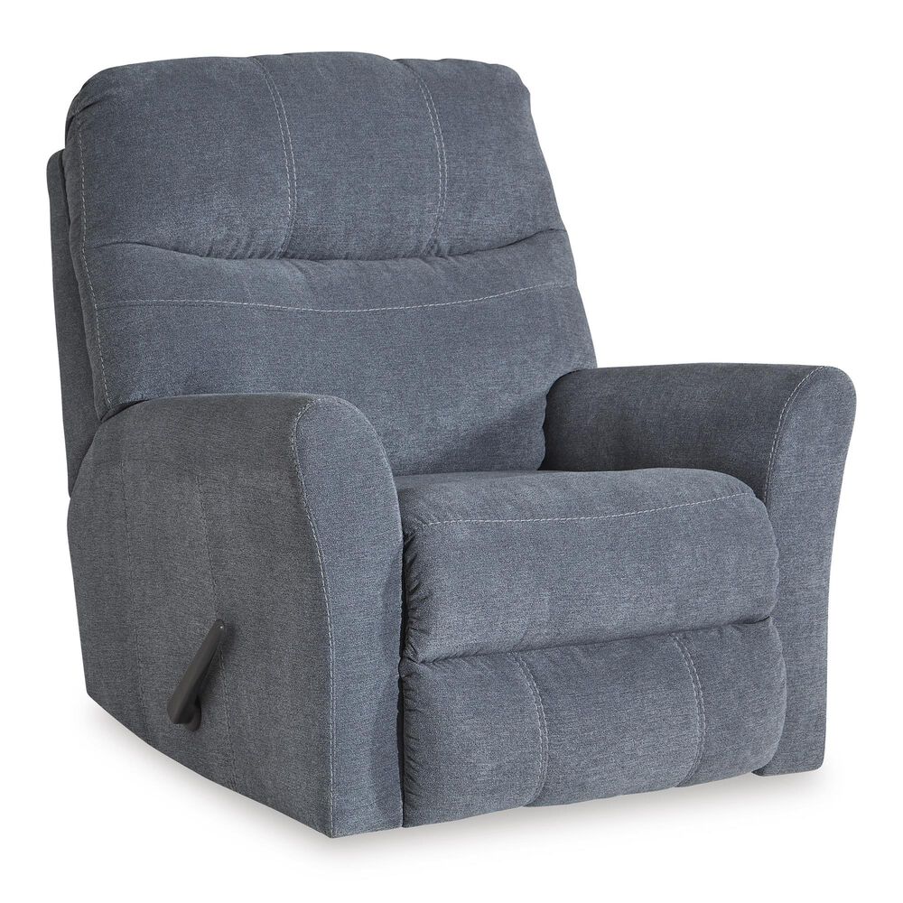 Ashley Marleton Manual Recliner in Denim, , large