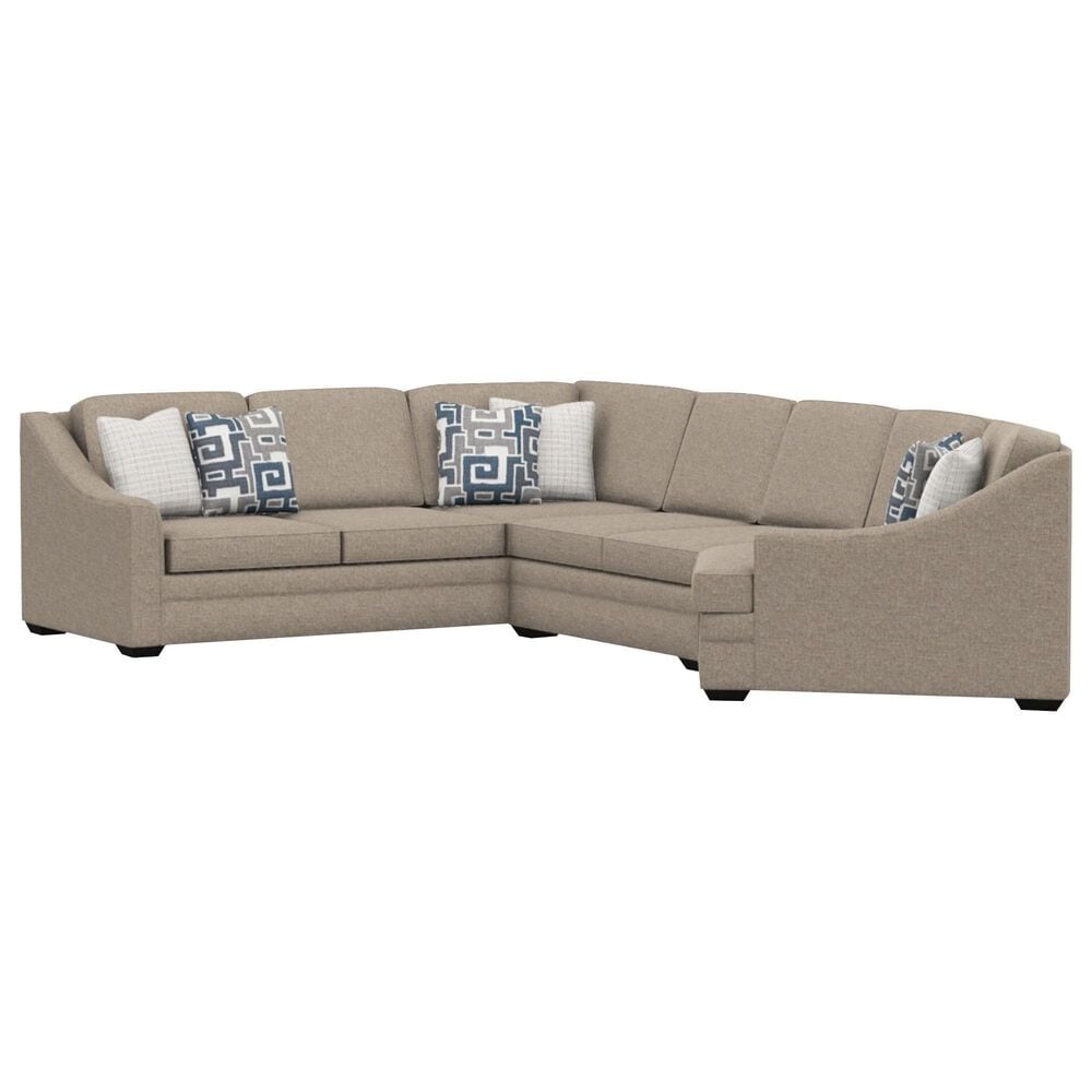 England Furniture Thomas 3-Piece Stationary Left Arm Facing Sectional in Living Large Tobacco, , large