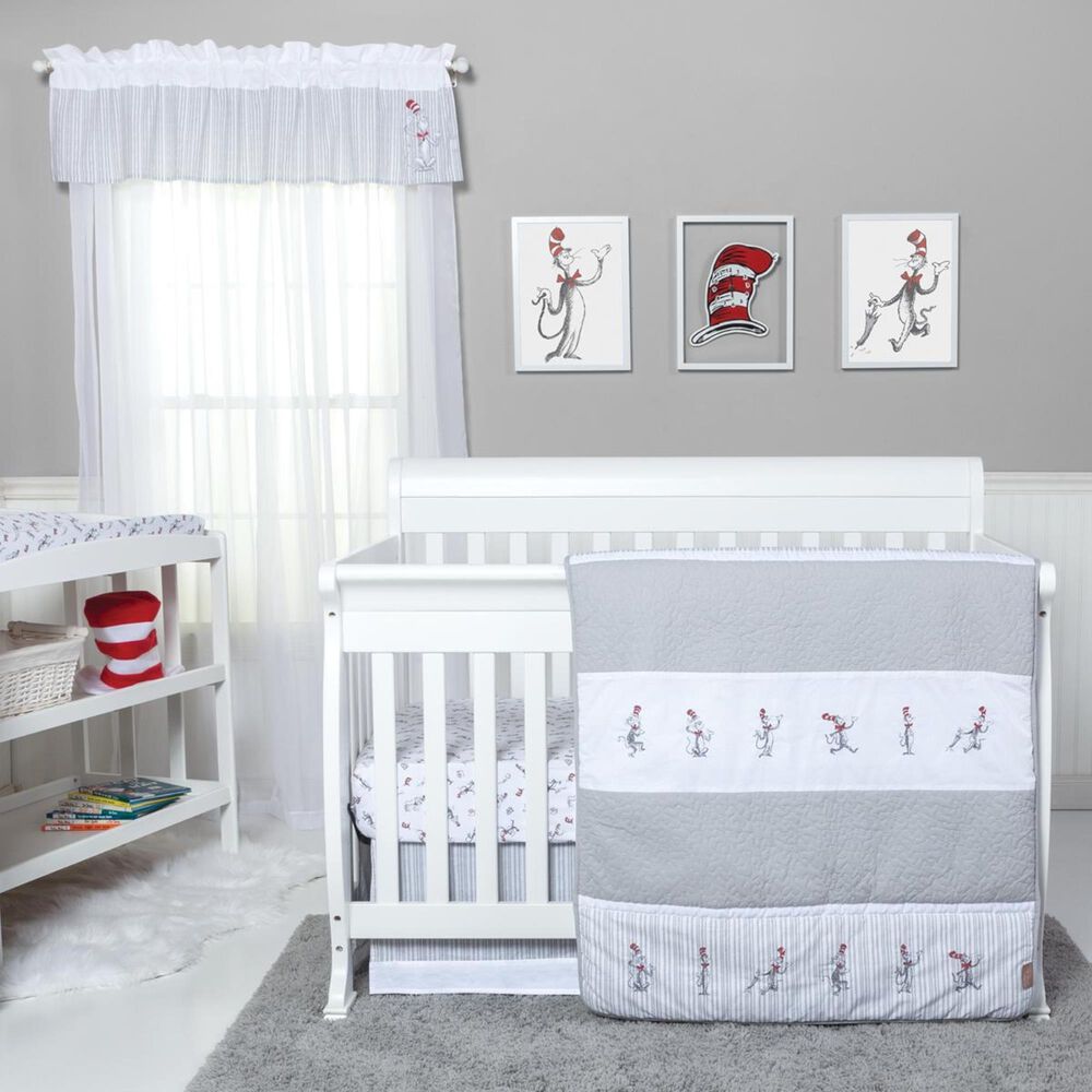 Trend Lab LLC Dr. Seuss The Cat in the Hat Comes Back 4-Piece Bedding Set, , large