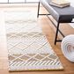 Safavieh Natura NAT854C 2"3" x 8" Ivory and Yellow Runner, , large
