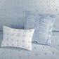 Hampton Park Brooklyn 5-Piece Twin/Twin XL Cotton Jacquard Comforter Set in Blue, , large