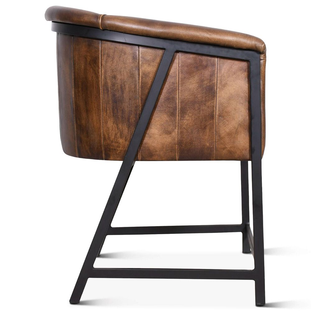 Home Trends &amp; Design Essex Arm Chair in Powder Coated Black, , large