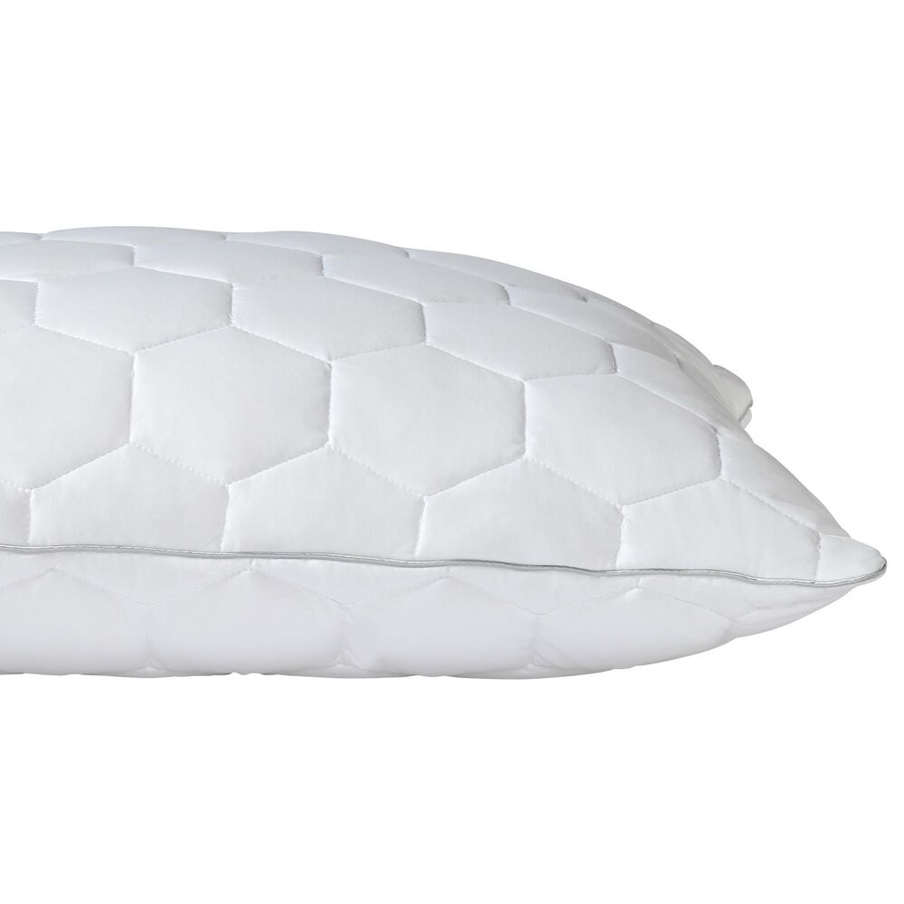 SHEEX Ven-Tech King Stomach and Back Sleeper Bed Pillow in Bright White, , large