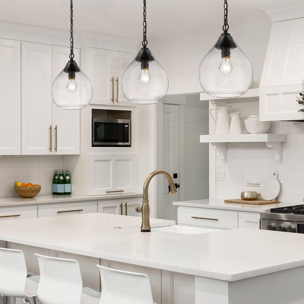 Golden Lighting Ariella 1-Light Small Pendant in Matte Black, , large