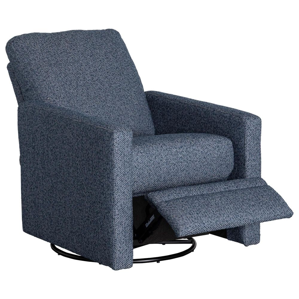Best Home Furnishings Giana Manual Swivel Recliner in Ocean, , large