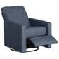 Best Home Furnishings Giana Manual Swivel Recliner in Ocean, , large