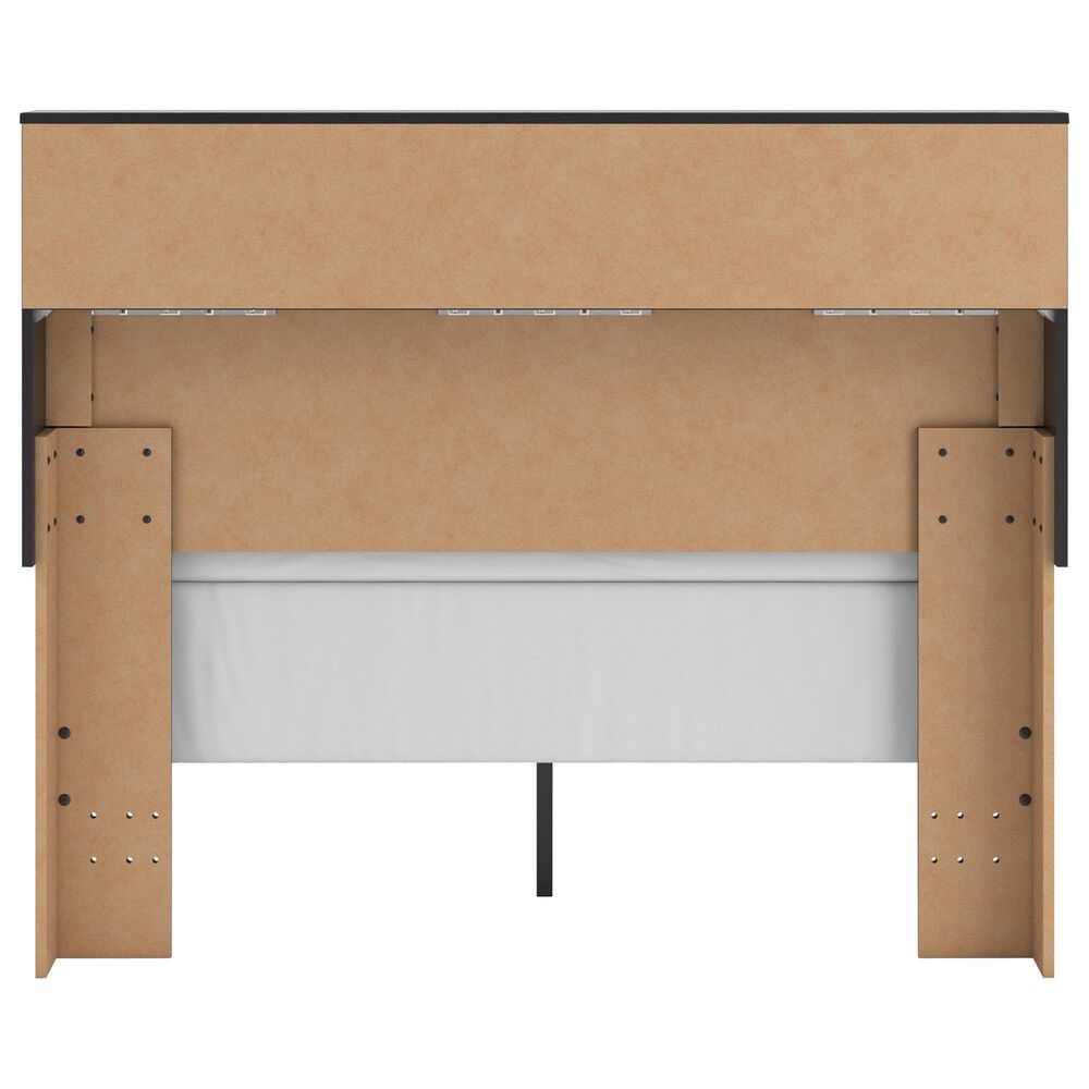 Ashley Broachmyn Full Bookcase Bed in Black and Gray, , large