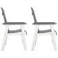 Ashley Transville Patio Arm Chair in Gray and White (Set of 2), , large
