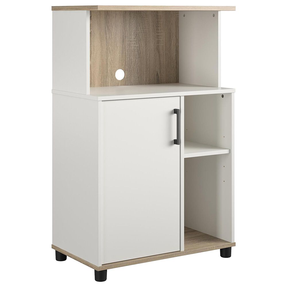 DHP Mirra Microwave Stand in White, , large