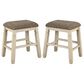 Ashley Bolanburg Upholstered Stool in Antique White (Set of 2), , large