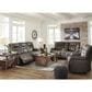 Ashley Wurstrow Power Reclining Sofa with Adjustable Headrest in Smoke, , large