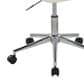LumiSource Margarite Swivel Task Chair with Cream Faux Leather Cushion in Chrome, , large