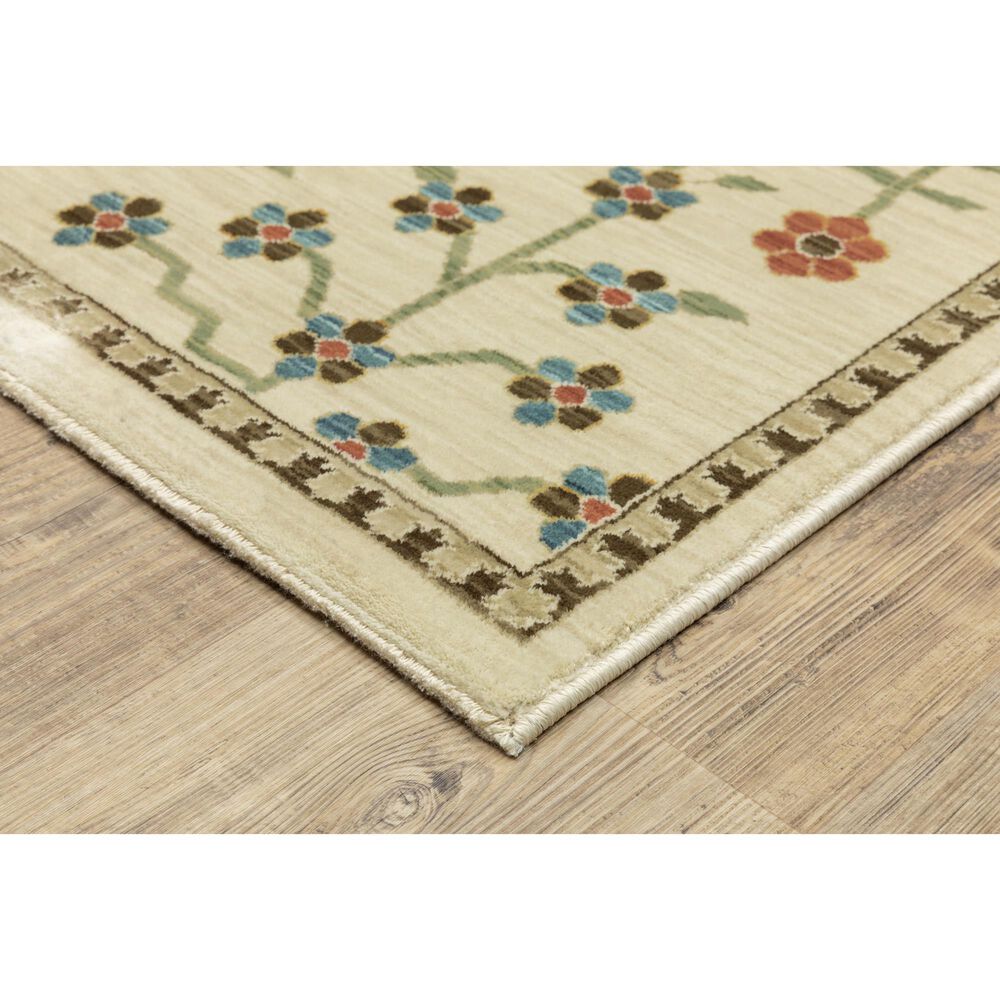 Oriental Weavers Francesca Transitional 6&#39;7&quot; x 9&#39;6&quot; Ivory Area Rug, , large