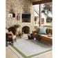 Loloi Easton Green and Ivory 6"7" x 9"4" Indoor/Outdoor Area Rug, , large